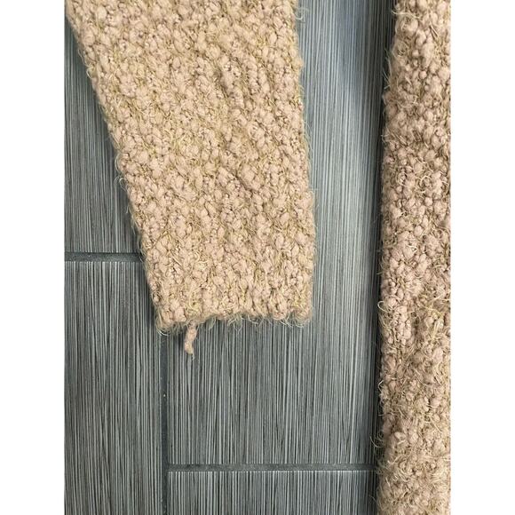 Altar’d State Beige Cream Soft Fuzzy Long Cardigan with Pockets Size Large - Picture 3 of 7